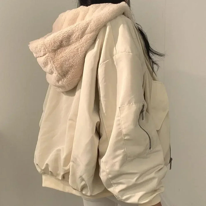 Women's Sherpa-Lined Hooded Jacket – Cosy Oversized Layer – view 9