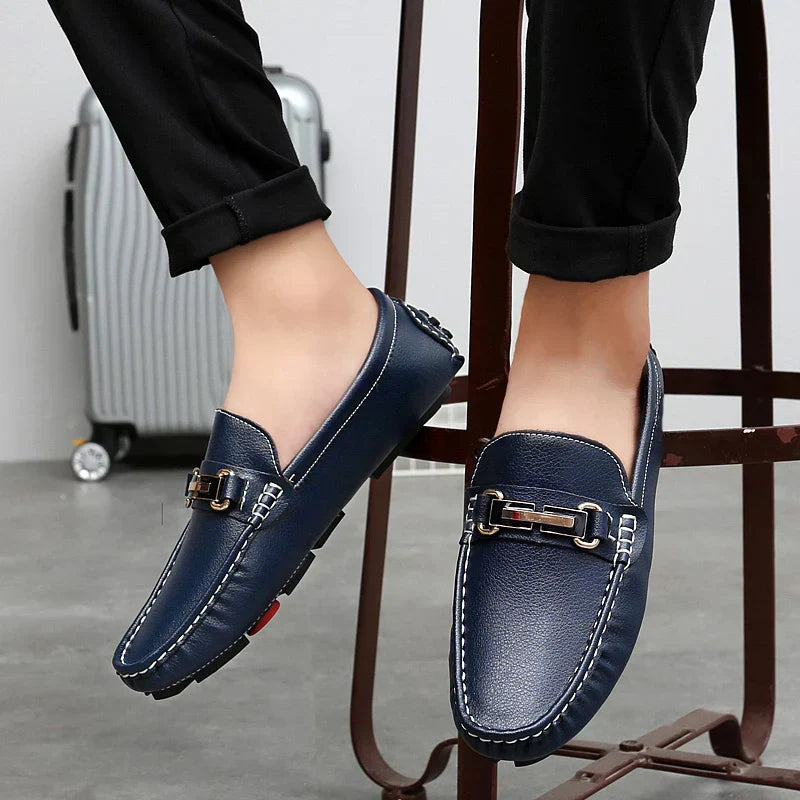 Men's Leather Loafers – Cushioned Slip-On for Work and Weekend – view 3