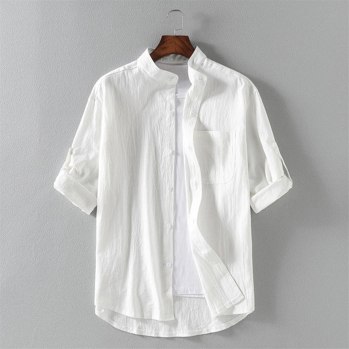 Men's Algarve Cotton Shirt – Relaxed Fit Casual Summer Staple – view 3