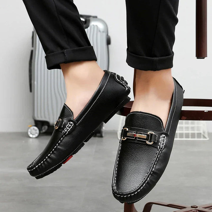 Men's Leather Loafers – Cushioned Slip-On for Work and Weekend – view 6