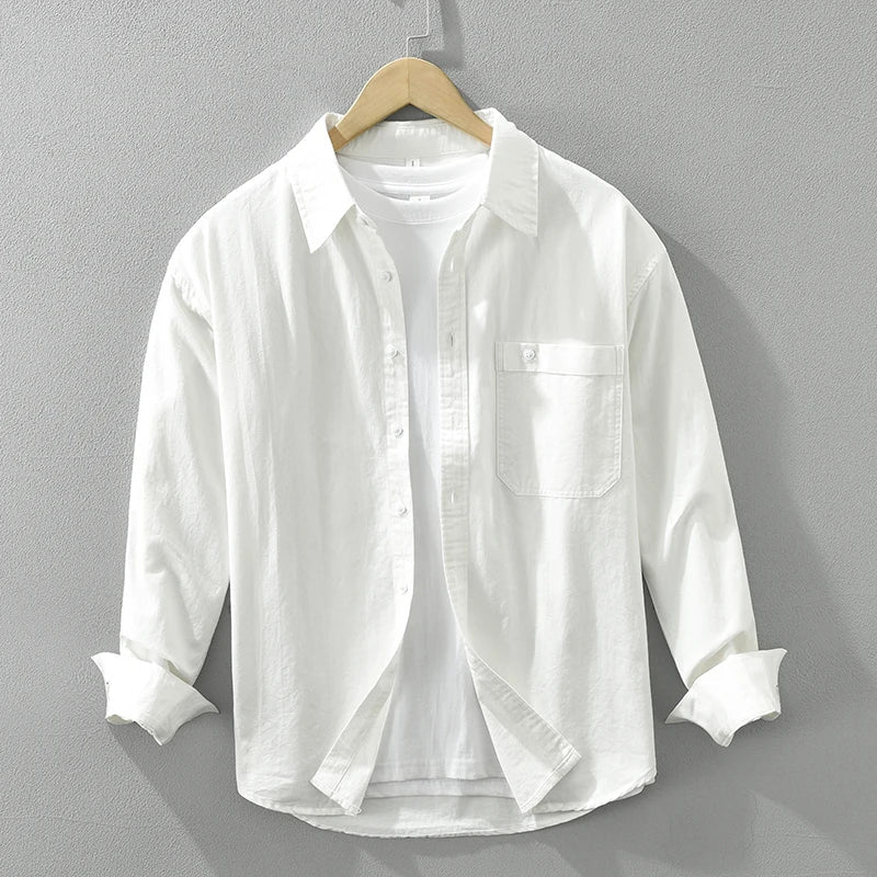 Men's Cotton Long Sleeve Shirt – Breathable Everyday Layer – view 2