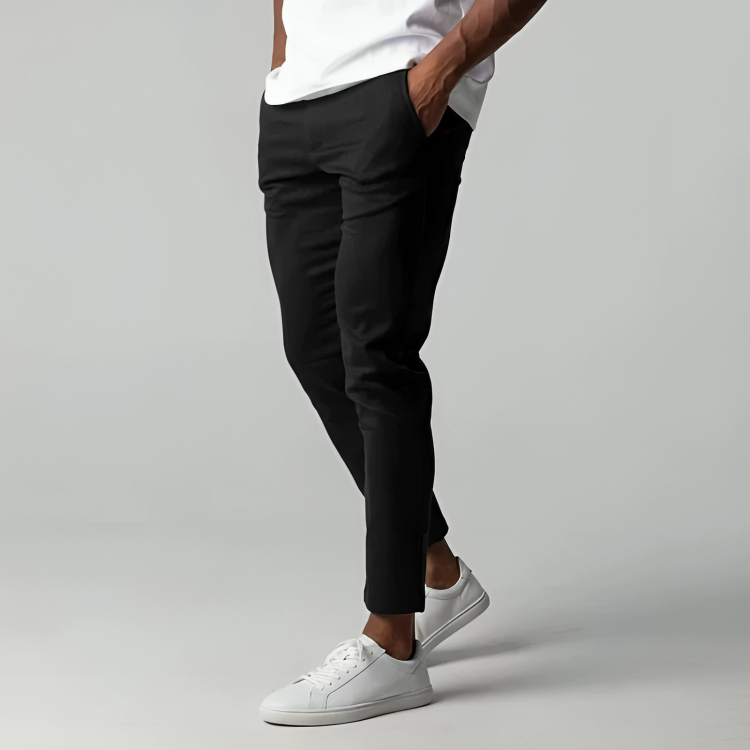Men's Slim Fit Stretch Chinos – Smart Casual Tapered Trousers – view 4