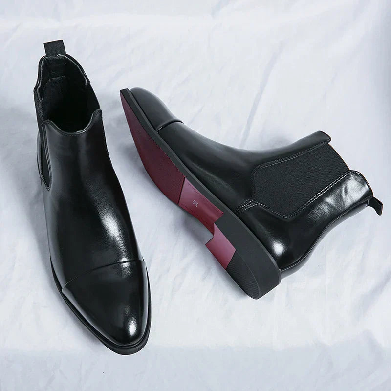 Men's Leather Chelsea Boots – Smart Casual Slip-On Ankle Boots – view 3
