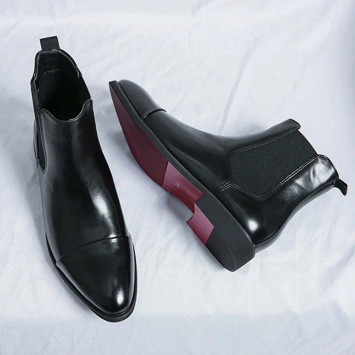 Men's Leather Chelsea Boots – Smart Casual Slip-On Ankle Boots – view 3