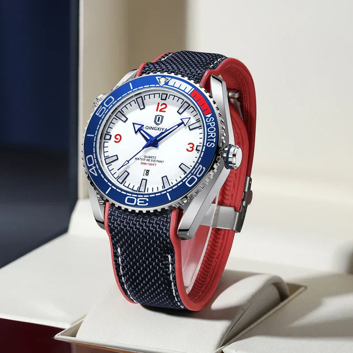 Men's Geneva Stainless Steel Watch – Quartz Sports Wristwatch – view 2