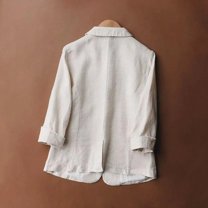 Women's Relaxed Linen Blazer – Laid-Back Summer Tailoring