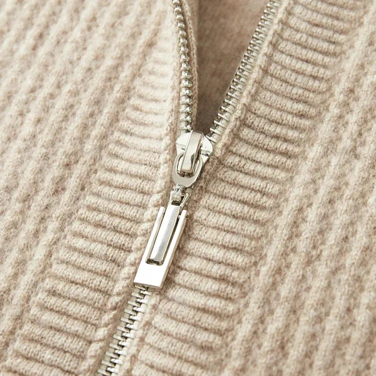 Men's Cashmere Zip-Through Hoodie – Lightweight Luxury Layer – view 7