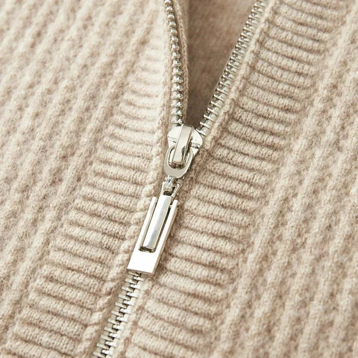 Men's Cashmere Zip-Through Hoodie – Lightweight Luxury Layer – view 7