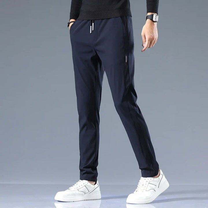 Men's Cotton Tailored Trousers – Straight-Leg Smart Casual – view 4