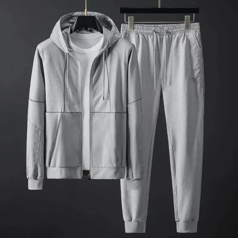 Men's Performance Tracksuit – Breathable Full-Zip Hooded Set – view 5