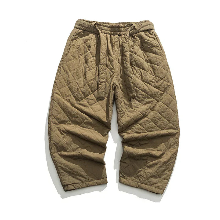 Men's Quilted Nylon Trousers – Lightweight Wide-Leg Warmth – view 6