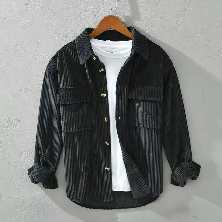 Men's Wide-Wale Corduroy Shirt – Relaxed Layering Overshirt – view 2