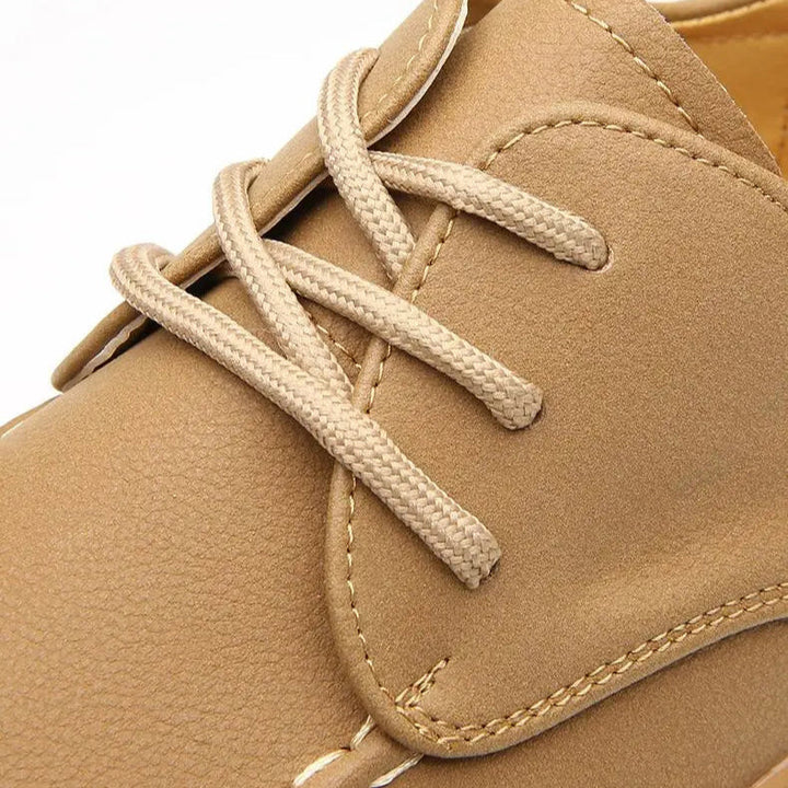 Men's Leather Trainers – Cushioned Smart-Casual Everyday Shoes – view 4