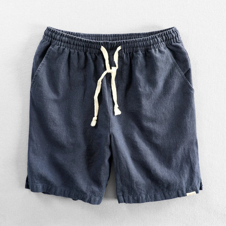 Men's Amalfi Linen Shorts – Drawstring Summer Holiday Shorts – view 3