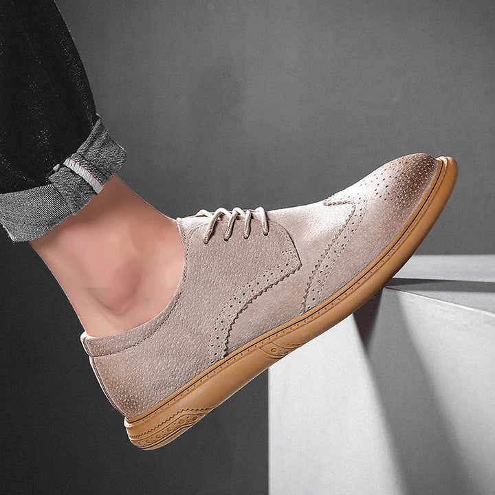 Men's Suede Wingtip Brogues – Smart-Casual Dress Shoes – view 6