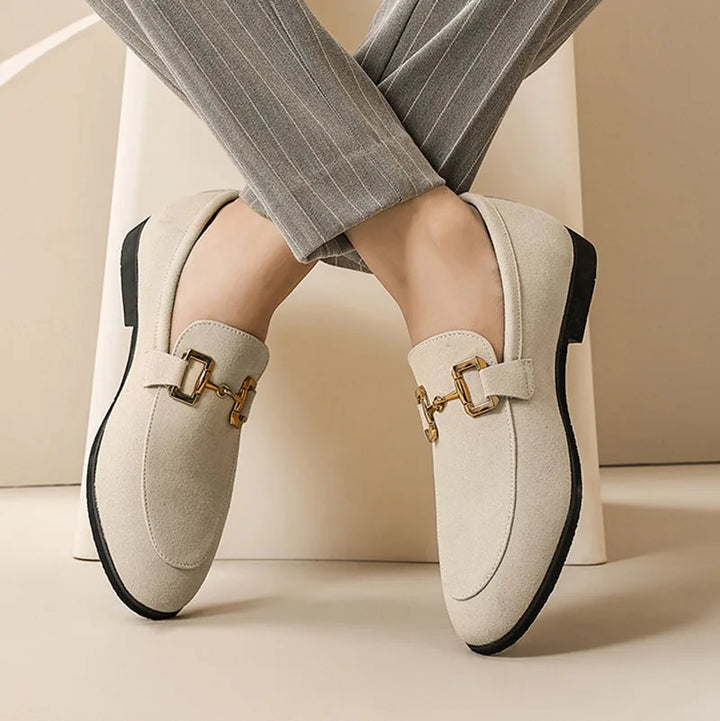 Men's Suede Loafers – Cushioned Slip-On Shoes for Work – view 9