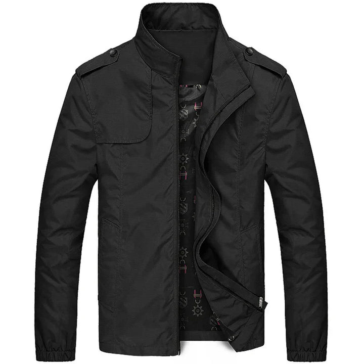 Men's Lightweight Wind-Resistant Jacket – City Layering Shell – Black