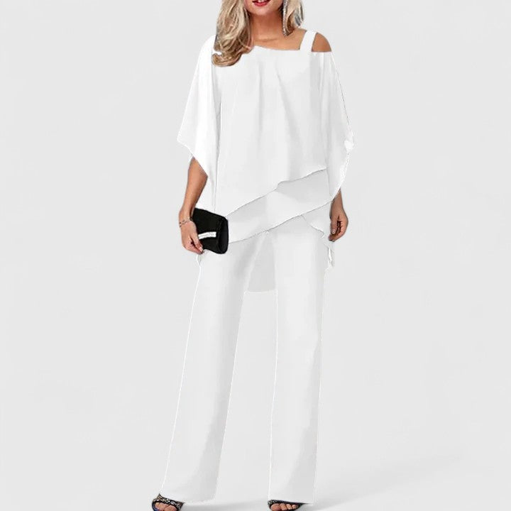 Women's Two-Piece Pant Set - Effortless Elegance for Any Occasion