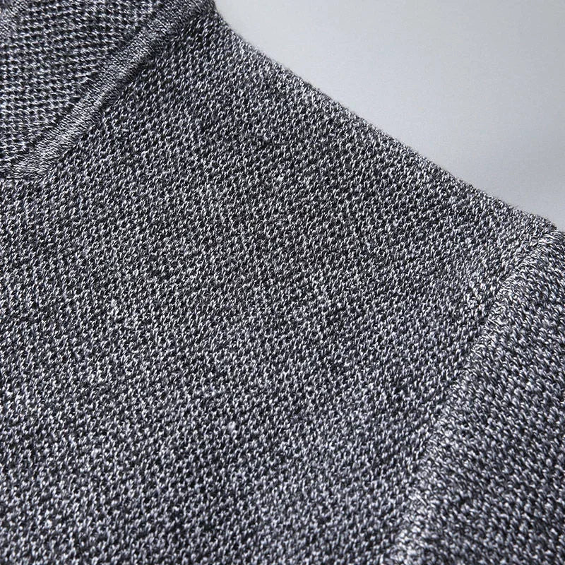 Men's Sterling Knit Cardigan – Stand Collar Two-Button Layer – view 6