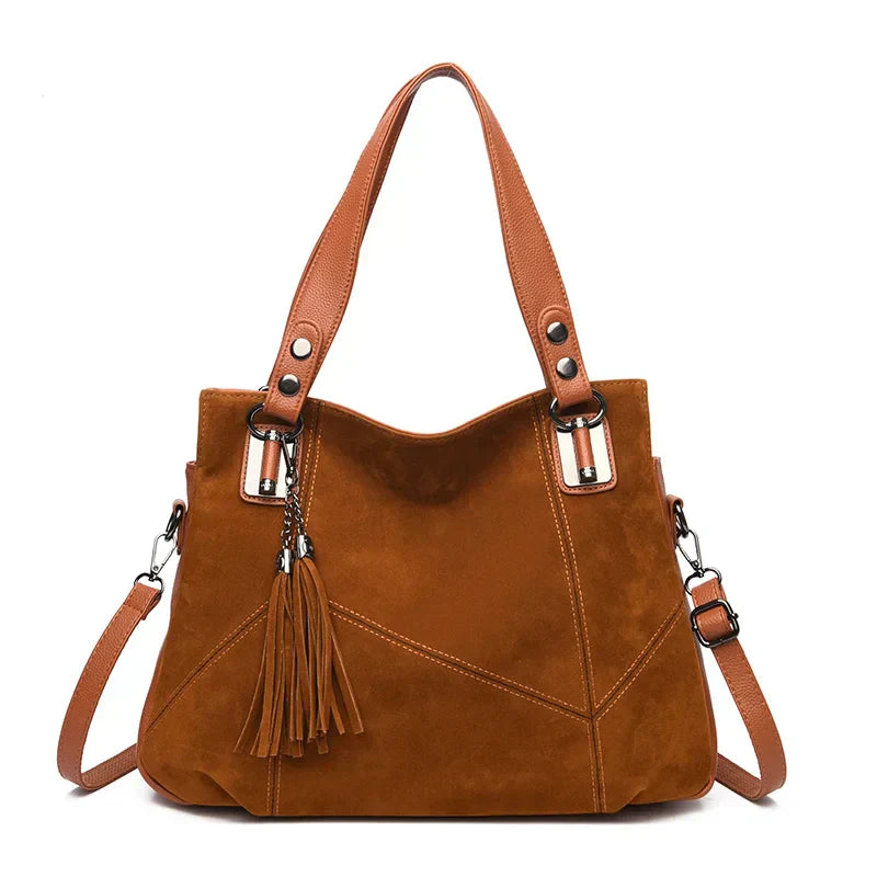 Women's Suede Tote Bag – Convertible Shoulder to Crossbody – view 7