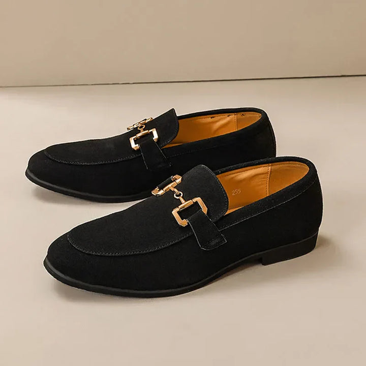 Men's Suede Loafers – Cushioned Slip-On Shoes for Work – view 6