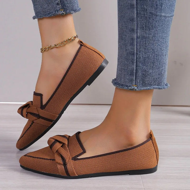 Women's Twist Knot Loafer Flats – Comfortable Slip-On Shoes – view 4