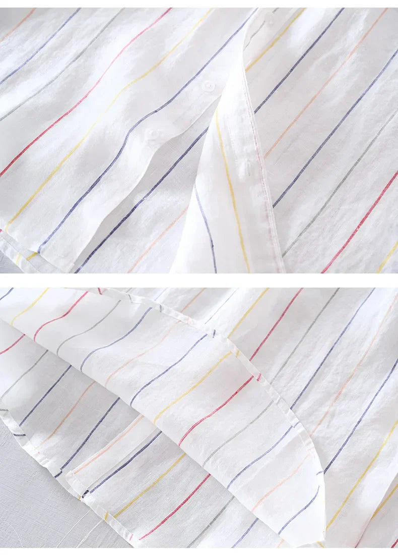 Men's Linen Button-Down Shirt – Breathable Summer Tailoring – view 7