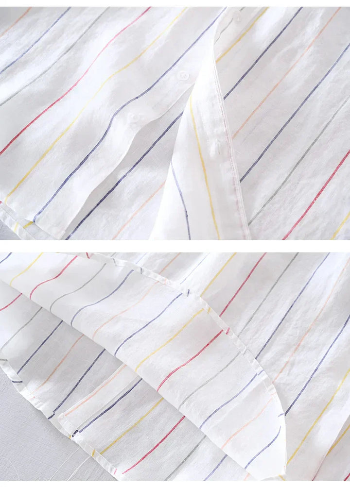 Men's Linen Button-Down Shirt – Breathable Summer Tailoring – view 7