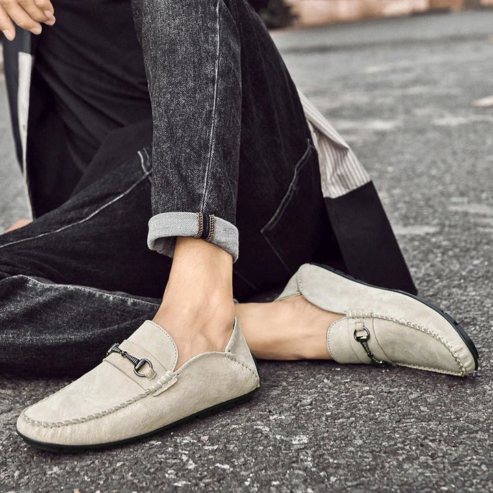 Men's Suede Loafers – Horse-Bit Detail – Non-Slip Sole – view 12
