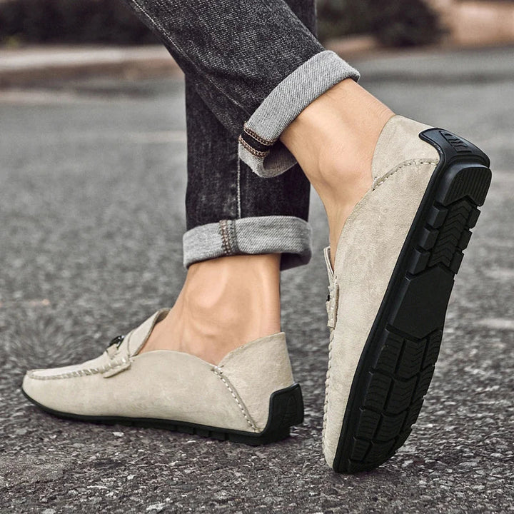 Men's Suede Loafers – Horse-Bit Detail – Non-Slip Sole – view 11