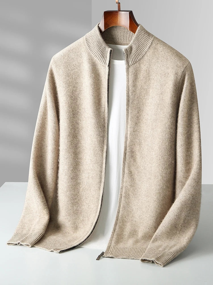 Men's Florenzo Merino Wool Zip-Up Cardigan – Everyday Layering – view 2