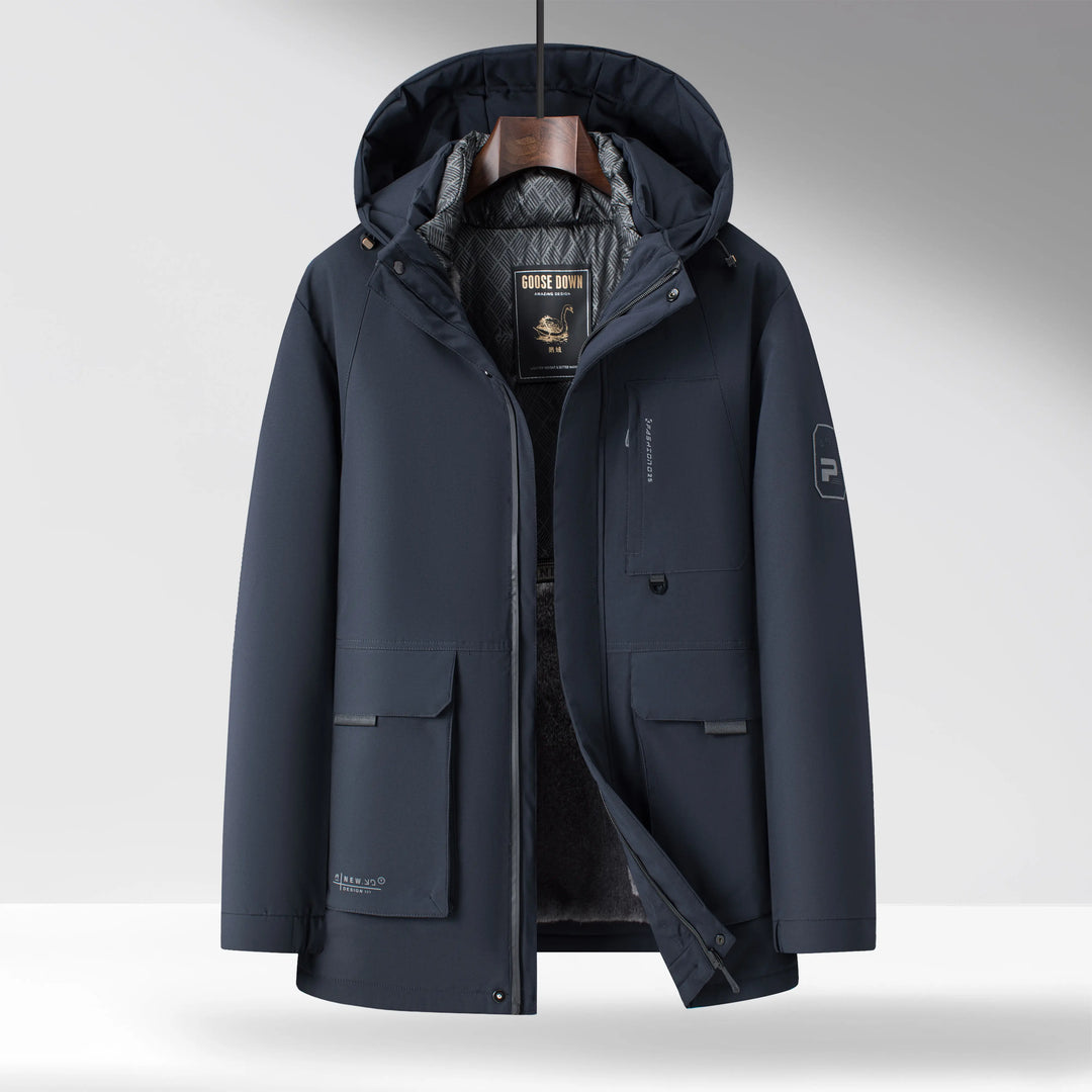 Men's Down Parka – Insulated Hooded Winter Coat – view 3