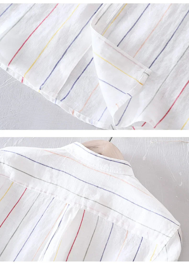 Men's Linen Button-Down Shirt – Breathable Summer Tailoring – view 8