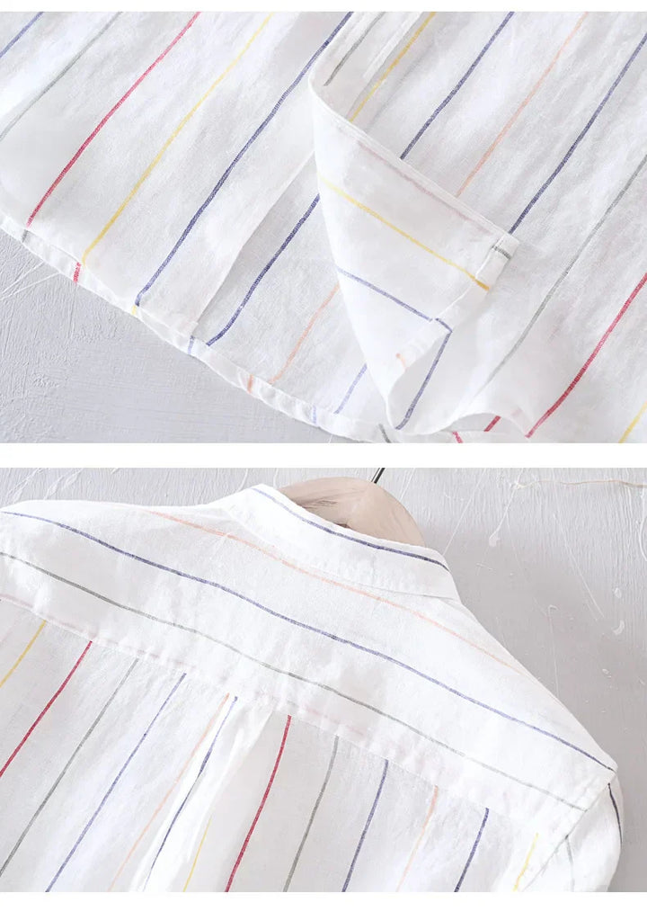 Men's Linen Button-Down Shirt – Breathable Summer Tailoring – view 8