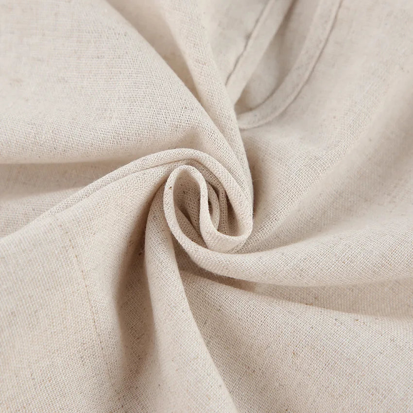 Women's Linen Twin Set – Cropped Top & Wide-Leg Trousers