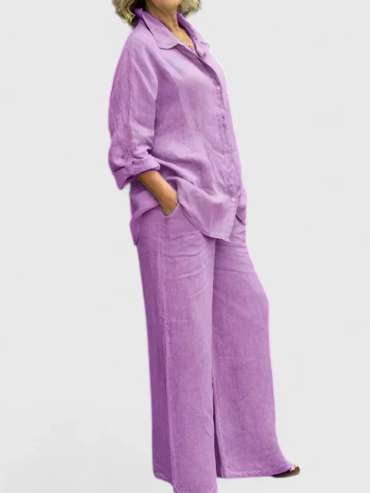 Women's Comfortable Two-Piece Set - Versatile & Effortless