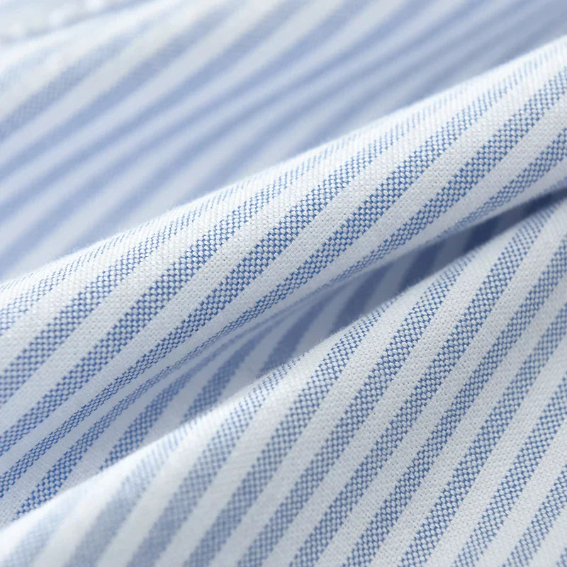 Men's Striped Linen Shirt – Lightweight Smart Casual Summer Top – view 5