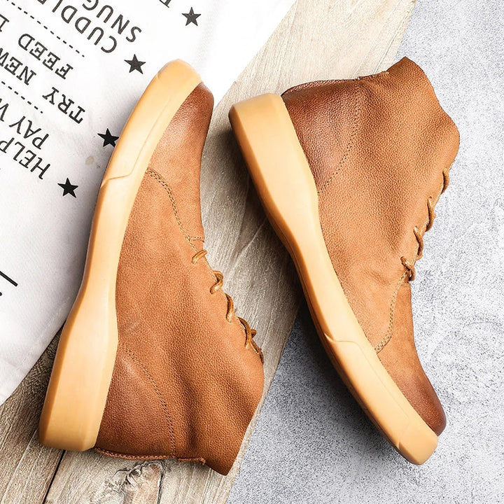 Men's Leather Chukka Boots – Smart Casual Ankle Desert Boots