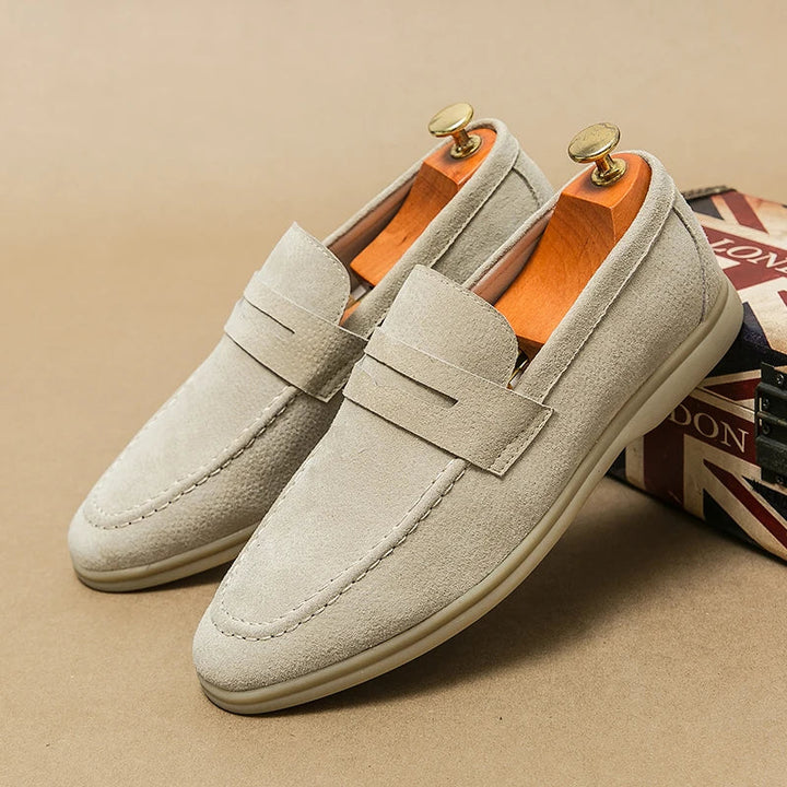 Men's Suede Slip-On Loafers – Milan Smart Casual Shoes – view 3
