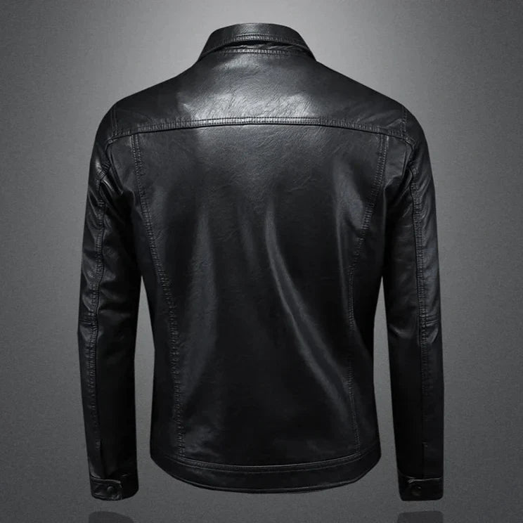 Men's Genuine Leather Jacket – Sleek Tailored Everyday Layer – view 3