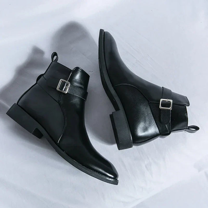 Men's Leather Chelsea Boots – Smart Casual Zip Ankle Boots