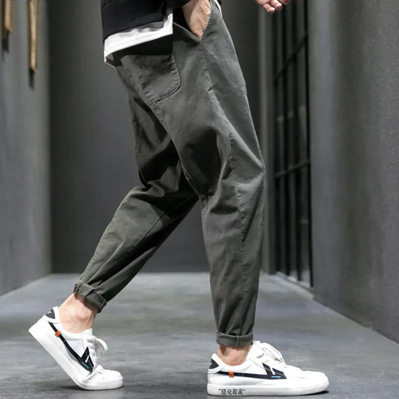 Men's Cotton Blend Tapered Joggers – Everyday Comfort Fit – view 4
