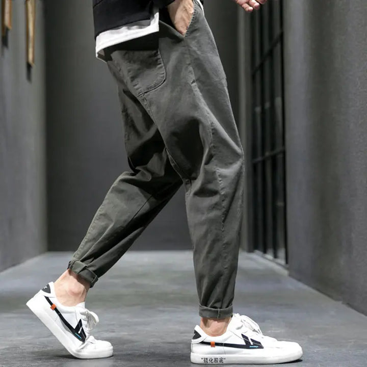 Men's Cotton Blend Tapered Joggers – Everyday Comfort Fit – view 4