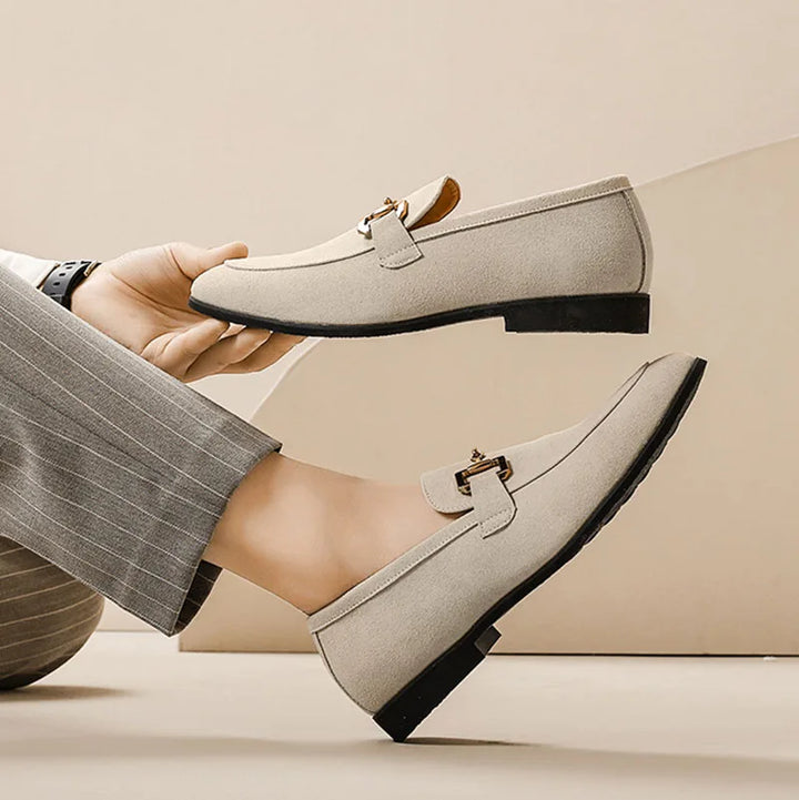 Men's Suede Loafers – Cushioned Slip-On Shoes for Work – view 10