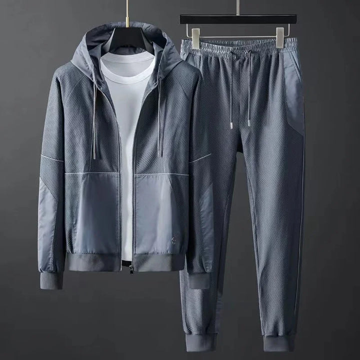 Men's Performance Tracksuit – Breathable Full-Zip Hooded Set – view 2