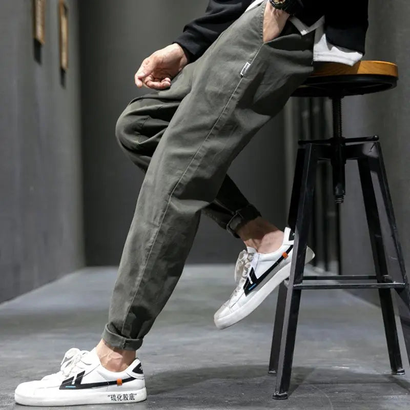Men's Cotton Blend Tapered Joggers – Everyday Comfort Fit – view 3