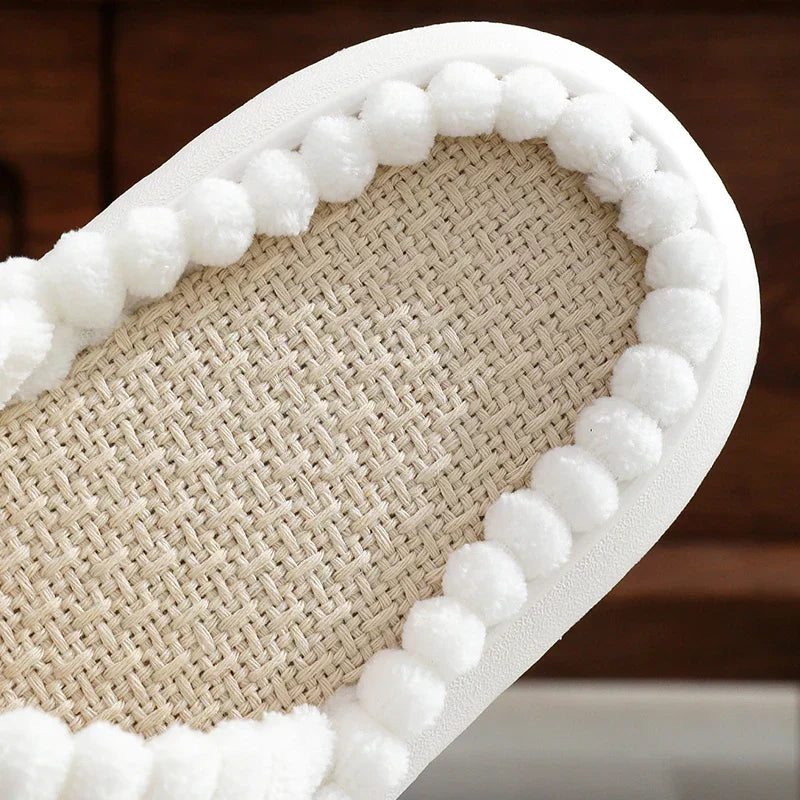 Women's Lush Mellowz Linen Slippers - Soft & Supportive