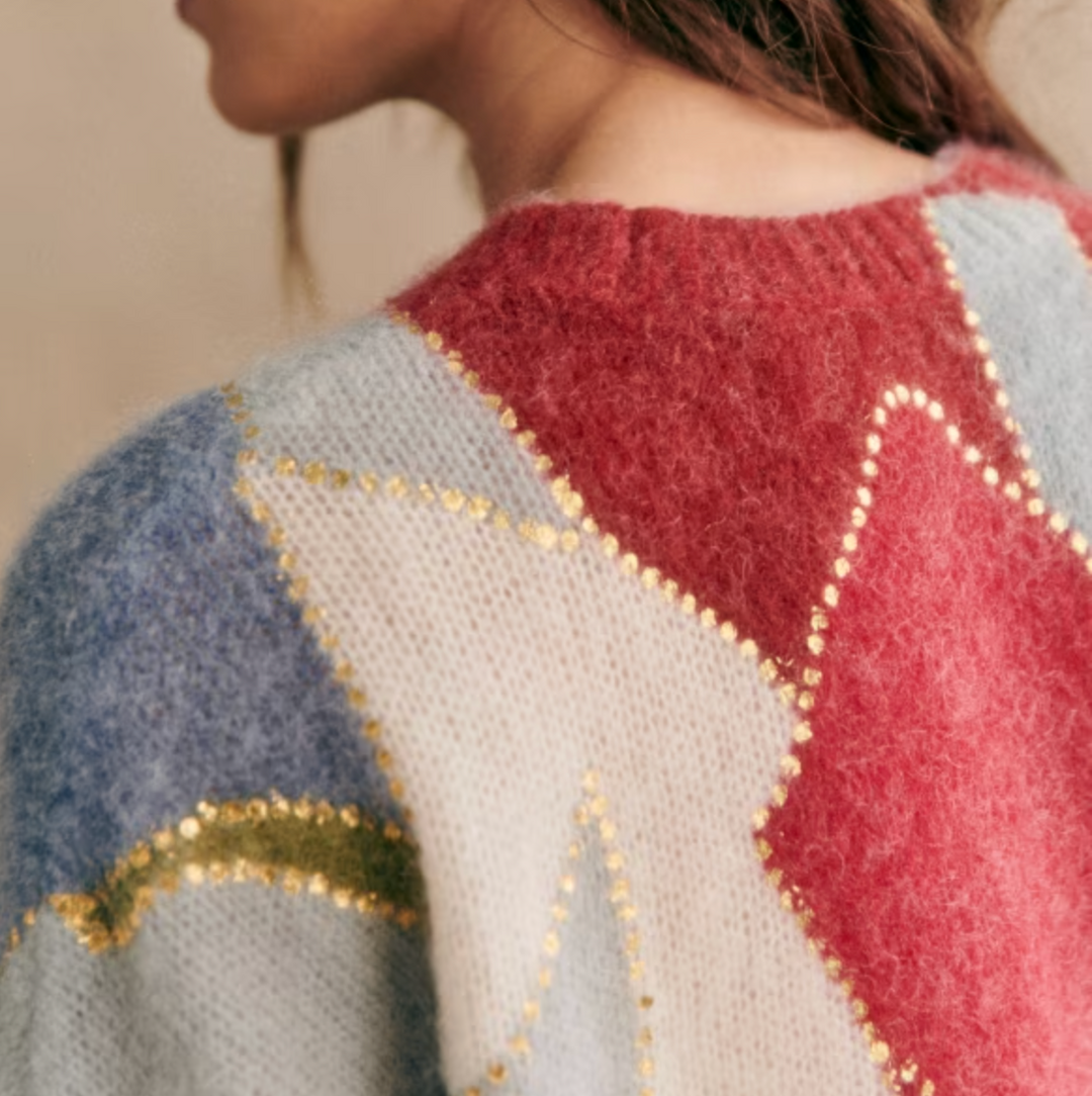 Women's Cashmere Blend Crew Neck Jumper – Soft Marled Knit – view 5