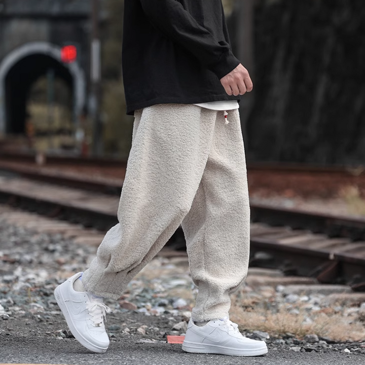 Men's Embroidered Joggers – Soft Japanese-Inspired Comfort – view 5