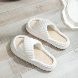 Women's Lush Mellowz Linen Slippers - Soft & Supportive